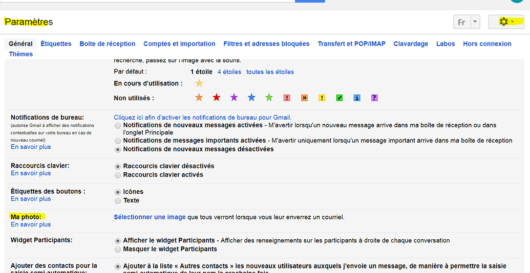 Modifier photo profil Gmail mais Gmail NE VEUT PAS! Quartier général
